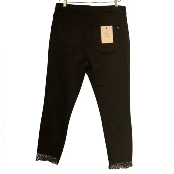 Ted Baker Alesiaa Black Skinny Jean size 34 lace hem - Picture 5 of 9